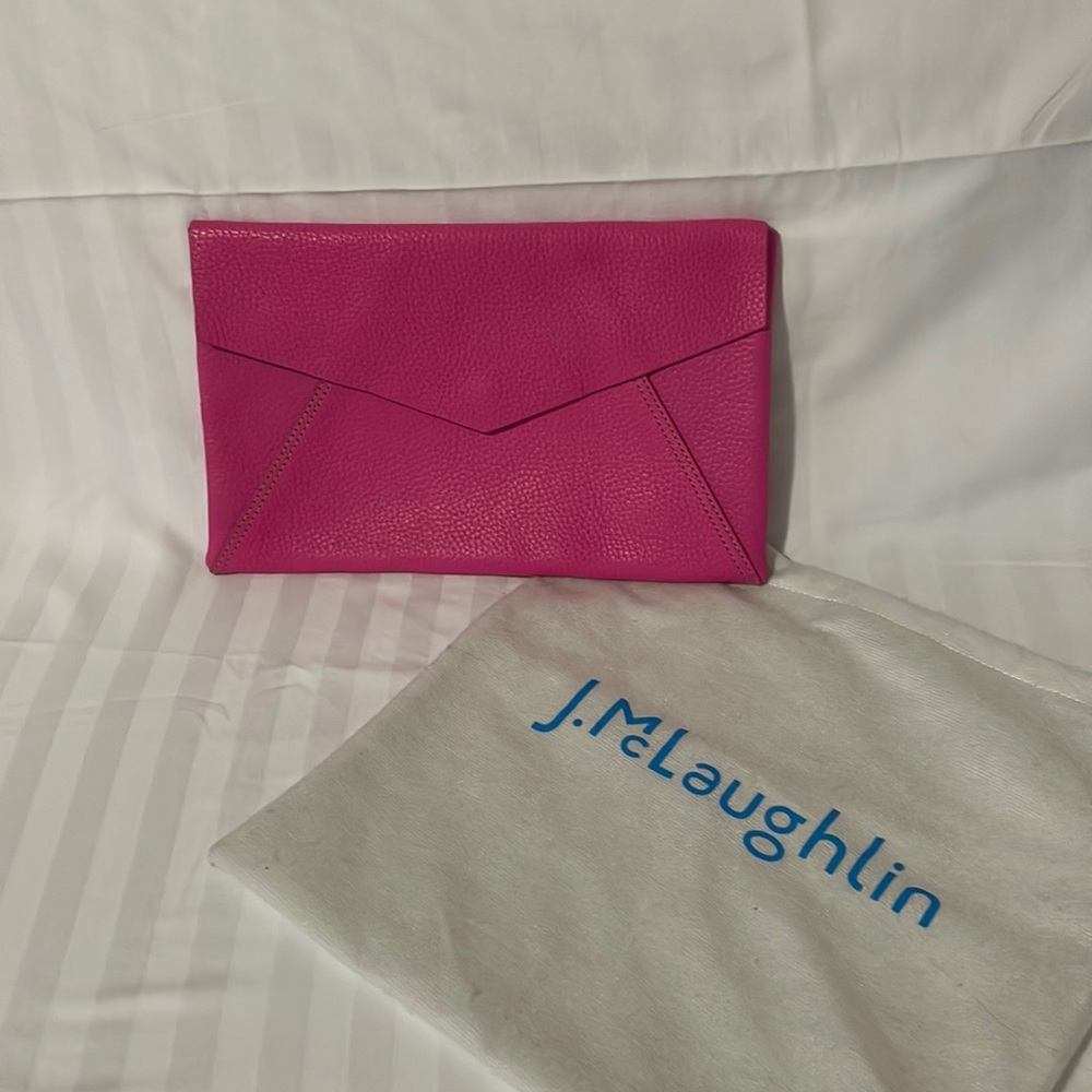 J. McLaughlin Pink Clutch